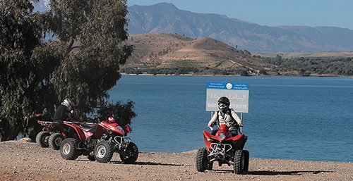 Quad biking at lake Lalla takerkoust - 1