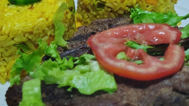plat Riz avec Steak