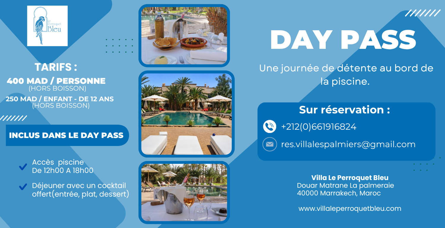 Daypassvillaleperroquetbleu