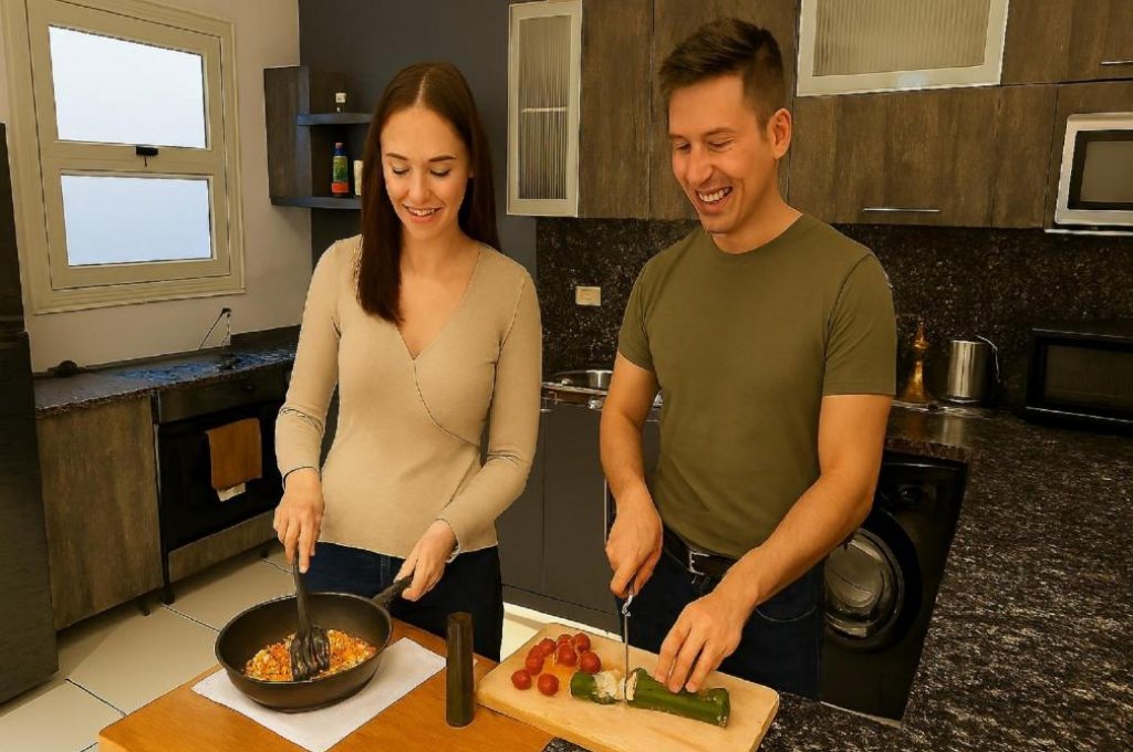 3ベッドルーム　アパートメント　バルコニー付