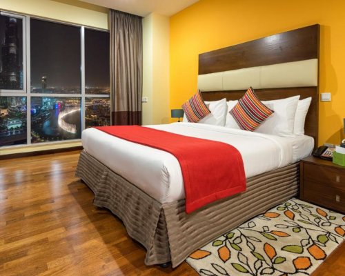 Premium King Studio, Burj Khalifa/Fountain View, Non-Smoking, Complimentary Transfer to Kite Beach, Dubai Mall and Metro Station