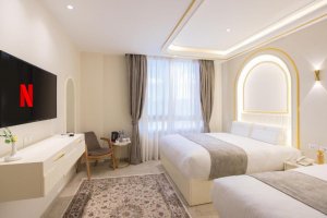 ห้องดีลักซ์สำหรับครอบครัวพร้อมวิวปิรามิด