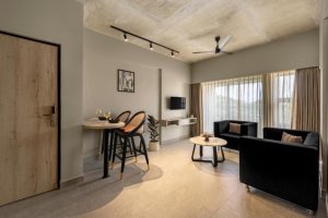 Apartmá s manželskou postelí King a balkonem